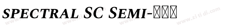 spectral SC Semi字体转换